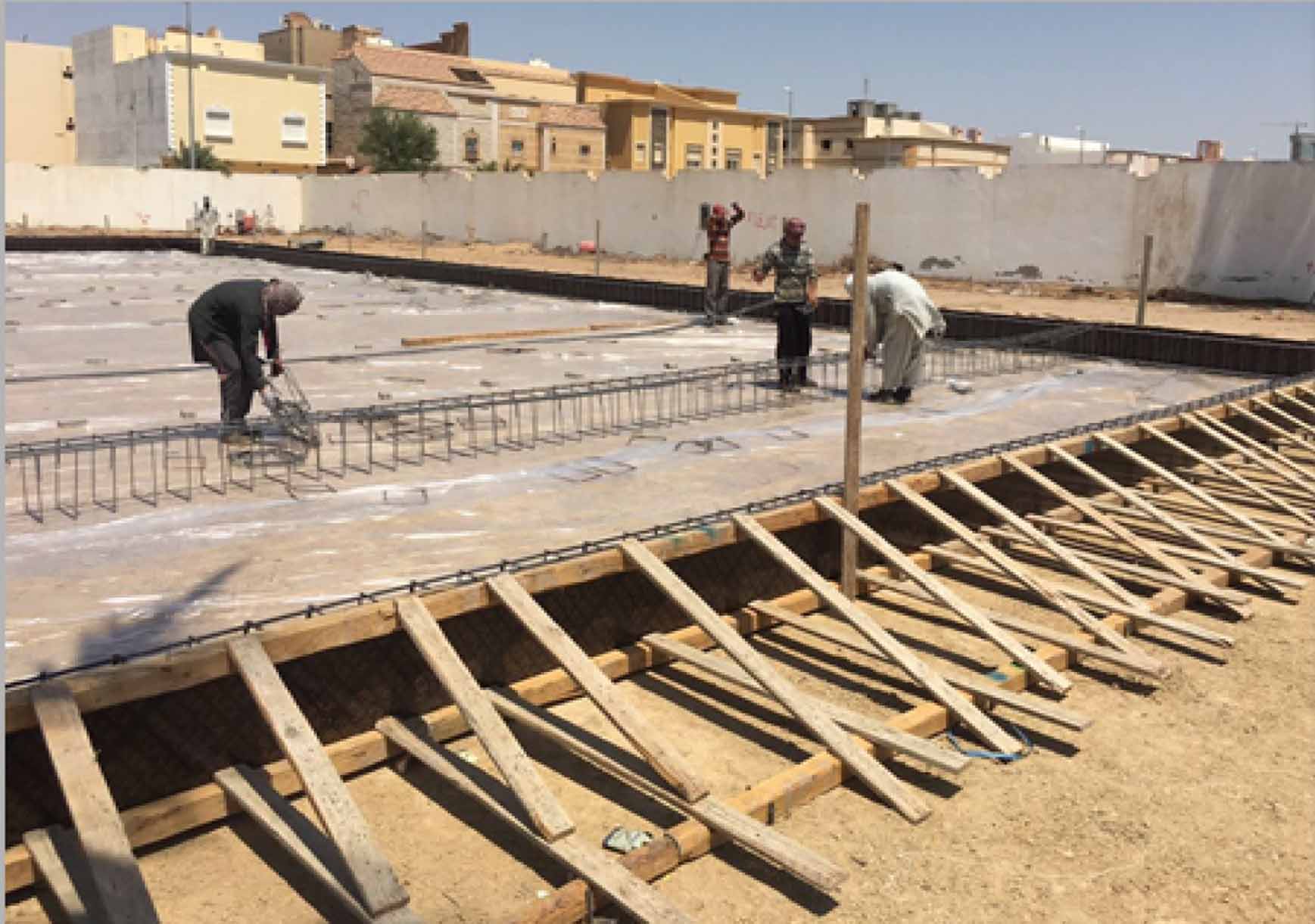 Foundations and reinforcement; insulating foam instead of fill