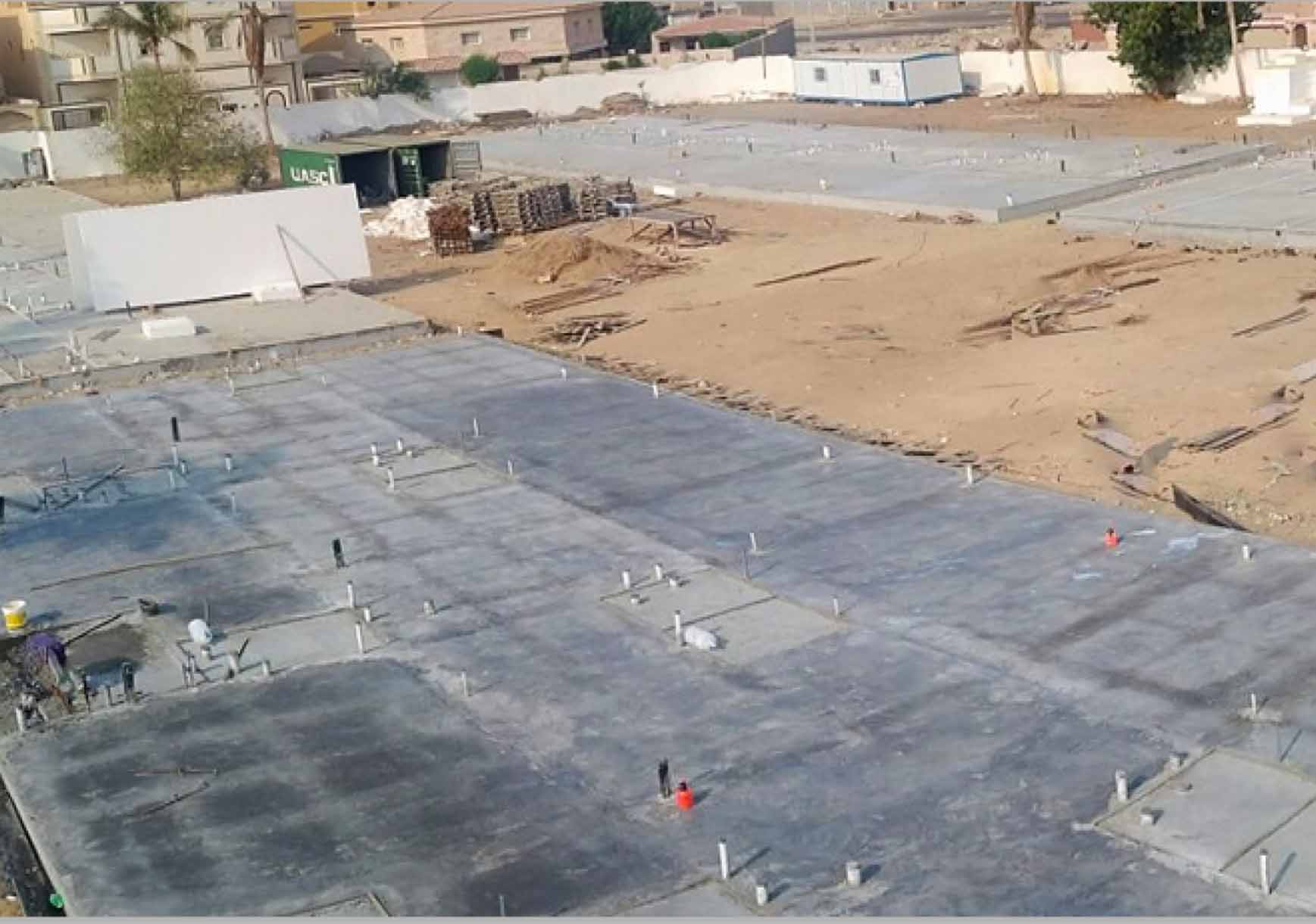 Pouring the foundation