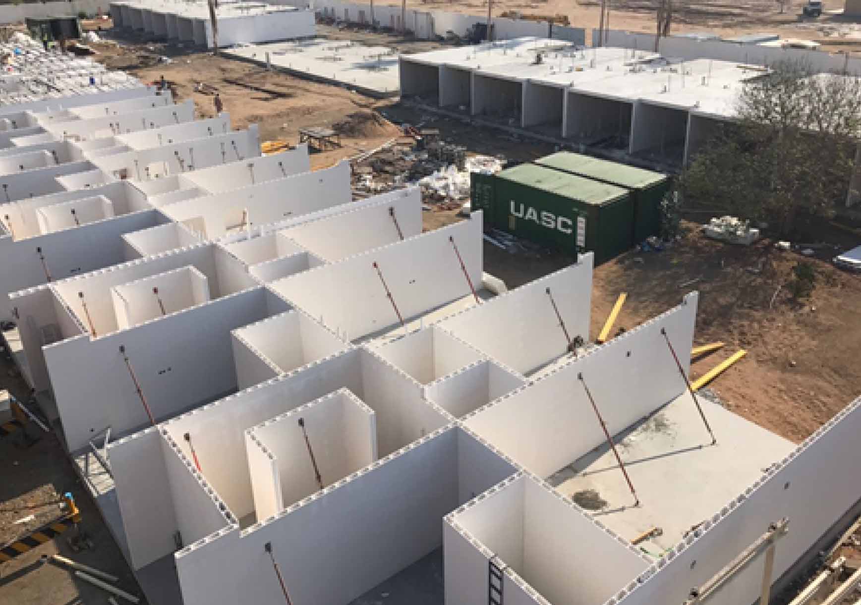 Installing the walls